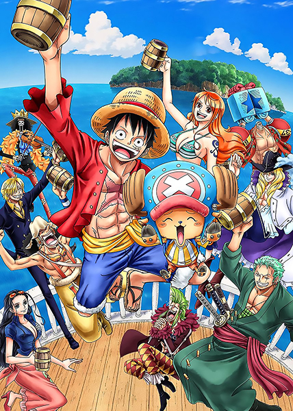 One Piece Straw Hat Crew Booze Celebration Poster