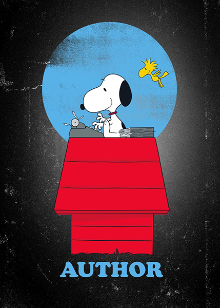 Peanuts Snoopy Author Poster