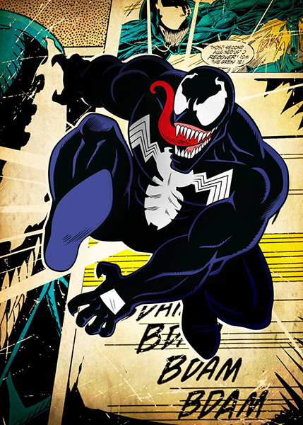 Venom Bdam Bdam Bdam Comics Poster