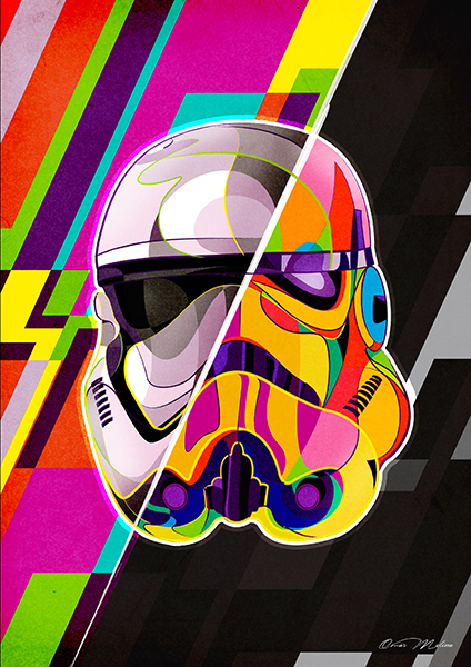 Candyland Stormtrooper Star Wars Poster