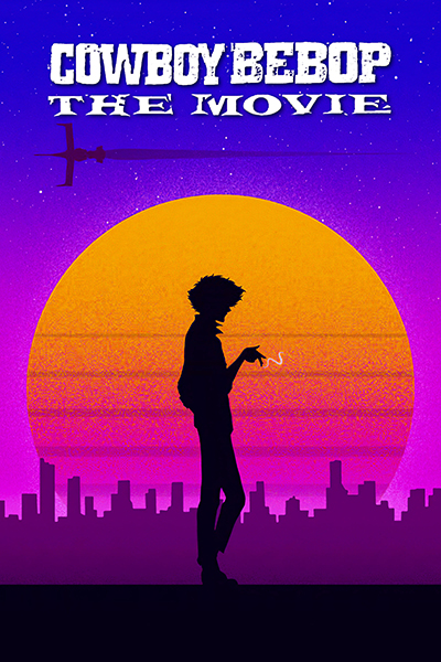Cowboy Bebop Anime Retro Wave Sunset Poster