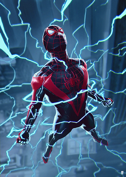 Power Recharge Spiderman Poster