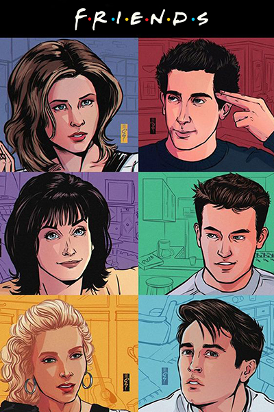 Friends Comedy Tv Show Poster